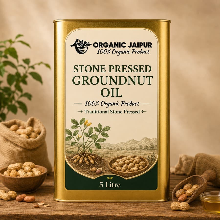 Stone-Pressed Groundnut Oil, 5 L