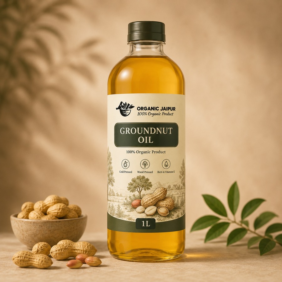 Wood-Pressed Groundnut Oil