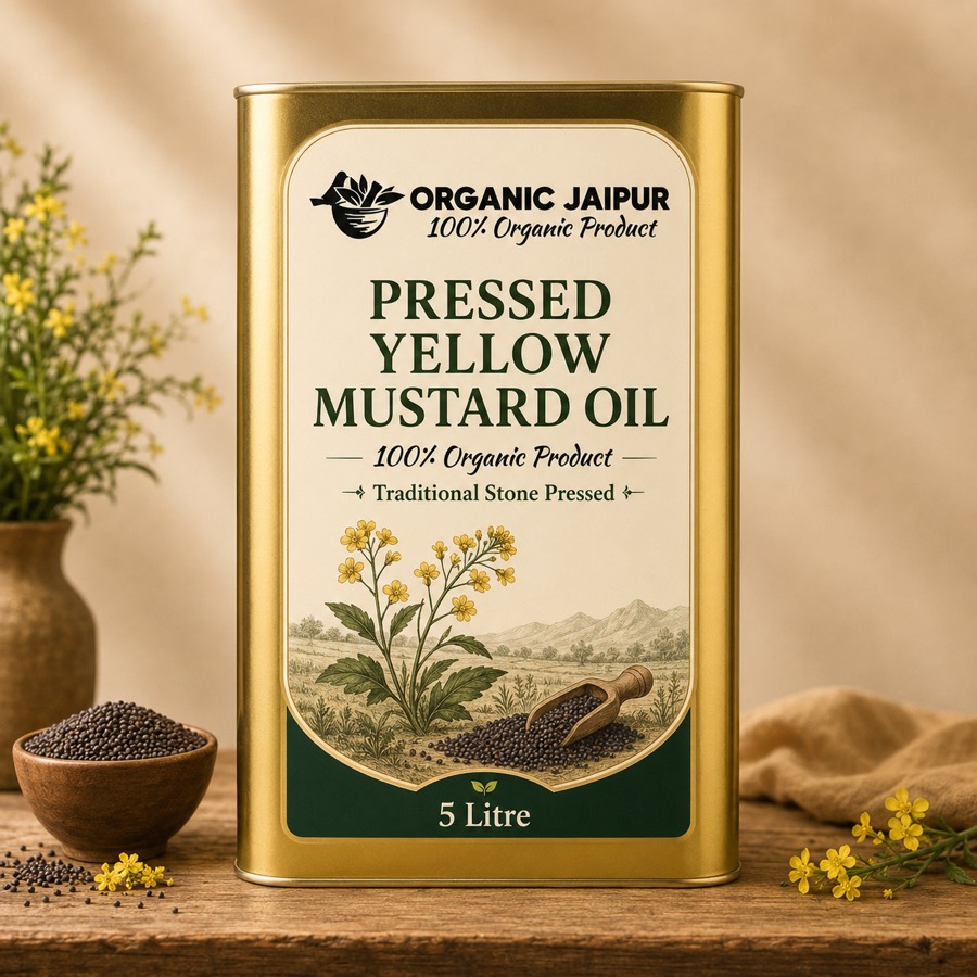 Pressed Yellow Mustard Oil, 5 L
